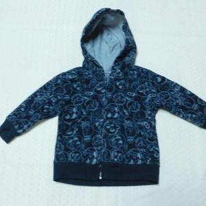 Garanimals Halloween Skull Fuzzy Jacket 12 M